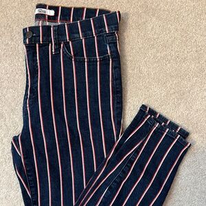 Tommy Hilfiger Denim Striped High Rise Legging Jeans